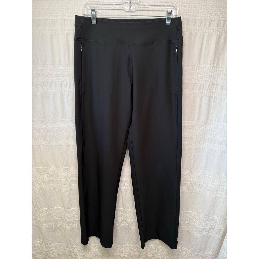 Lucy Active Wide Leg Pants, Black, Size M, Activewear, Athletic, Yoga